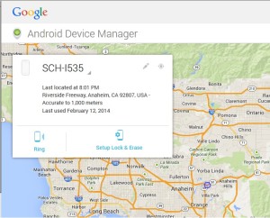 web browser view android device manager map from PC