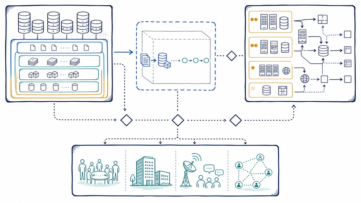 Whiteboard relationship diagram separating backup copies, isolated restore testing, disaster-recovery dependencies, and broader business-continuity decisions.